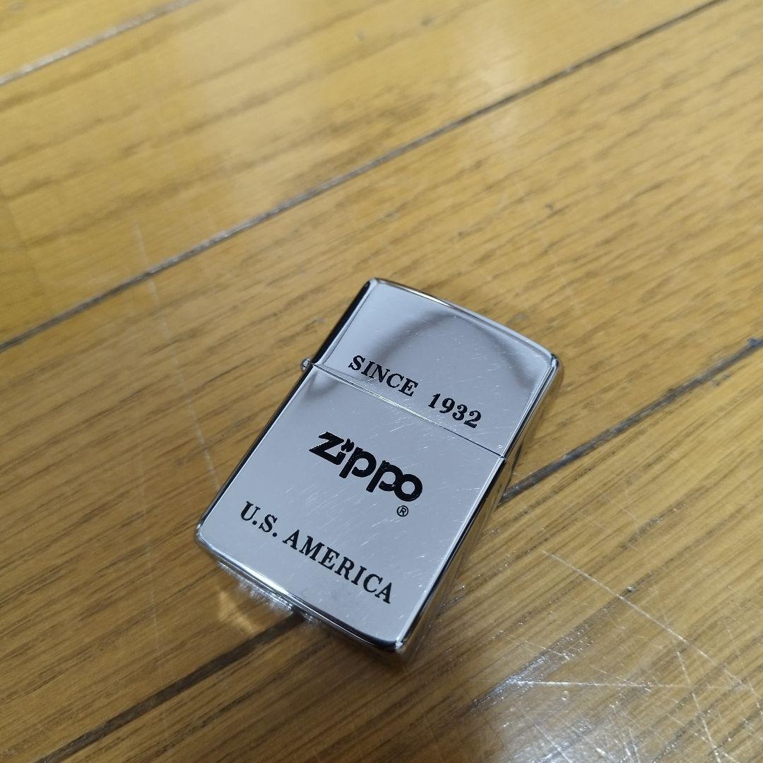ビンテージZIPPO 1986年製 彫り込みロゴ 中古ライター