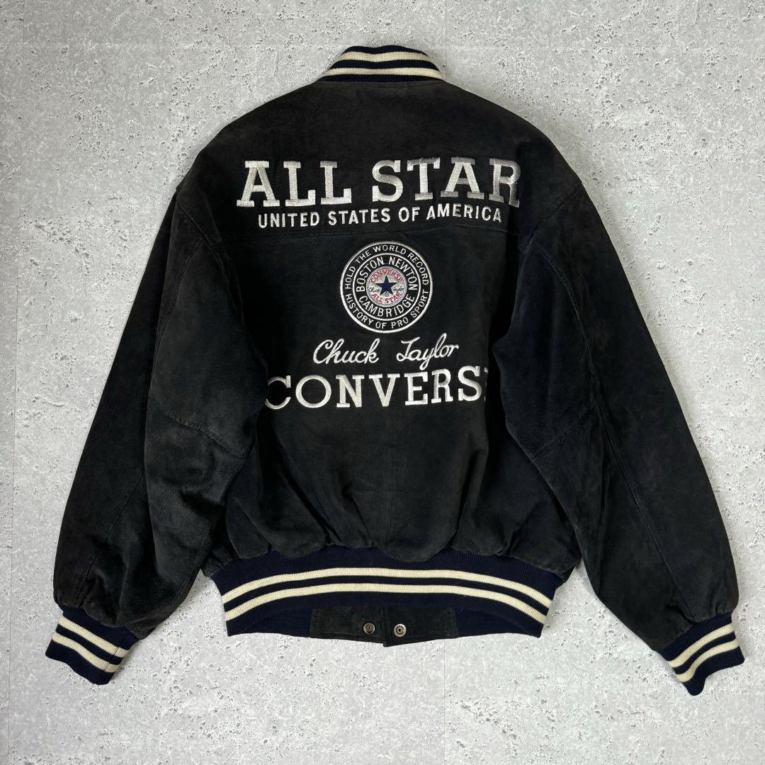 90s ビンテージ CONVERSE コンバース レザースタジャン M 90s ビンテージ CONVERSE コンバース レザースタジャン M