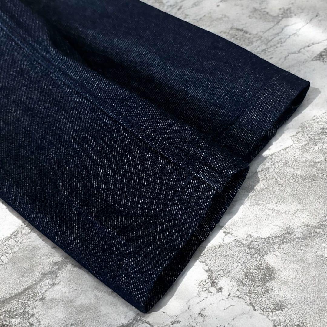 未使用級 LARDINI テーラードジャケット デニムジャケット インディゴ