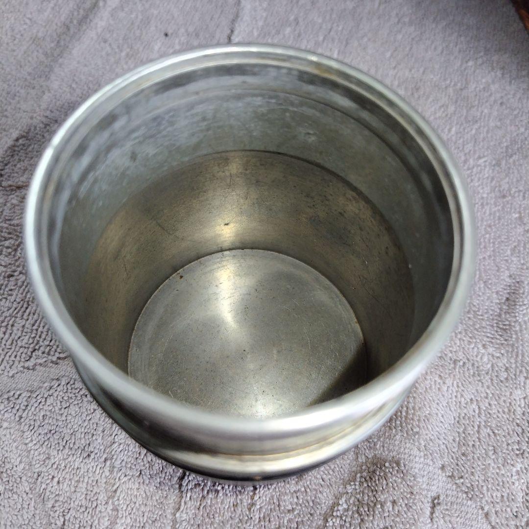 レア 林亭瑞製 錫製 茶筒