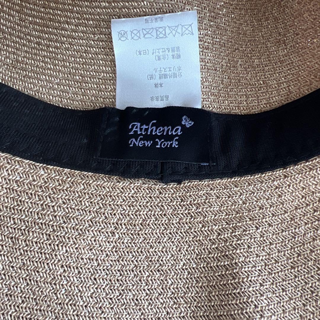 アシーナニューヨーク⭐︎Athena New York 白リボン麦わら帽子