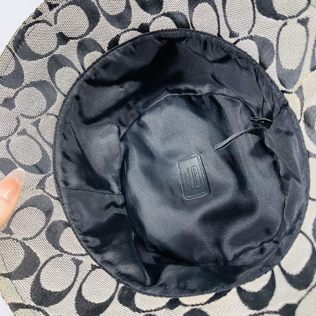 COACH バケットハット 翼付き帽子　日焼け対策　シンプル 男女　ユニセックス