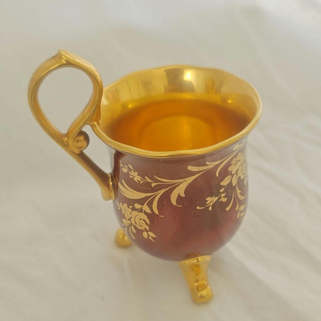 大橋陶器 OHASHI CHINA カップ 猫脚 ゴールド