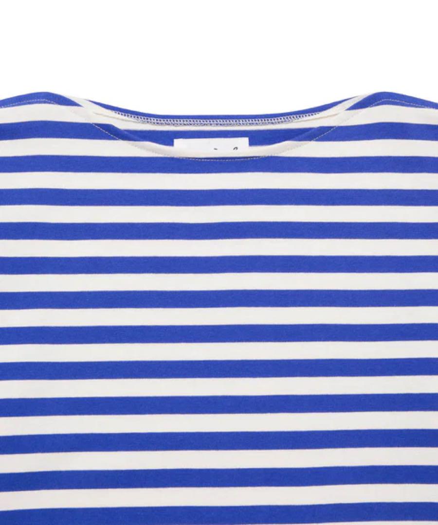 agnes b. pour ADAMETROPEハーフスリーブボーダーTシャツ