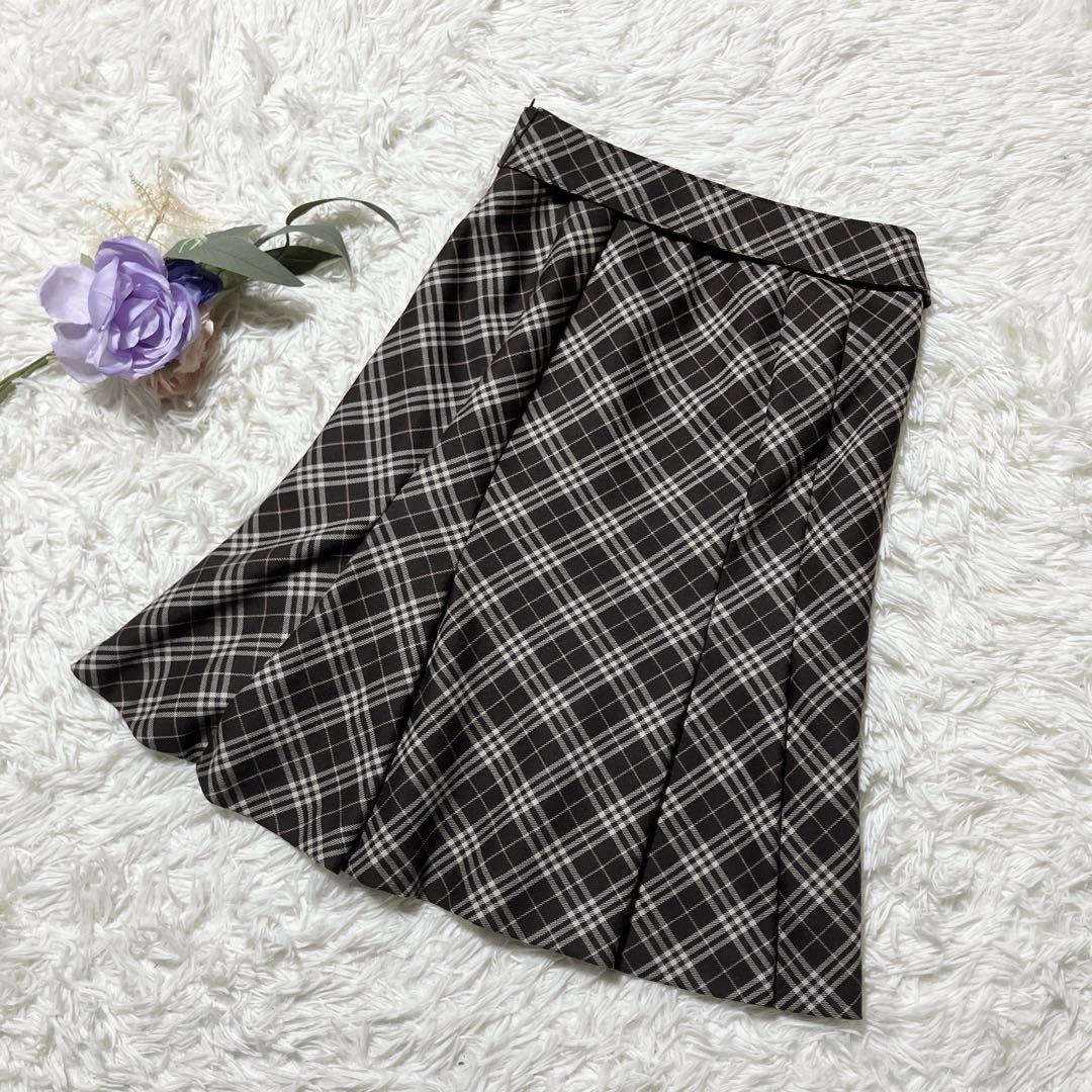 BURBERRY】バーバリーブルーレーベル ノバチェック フレア