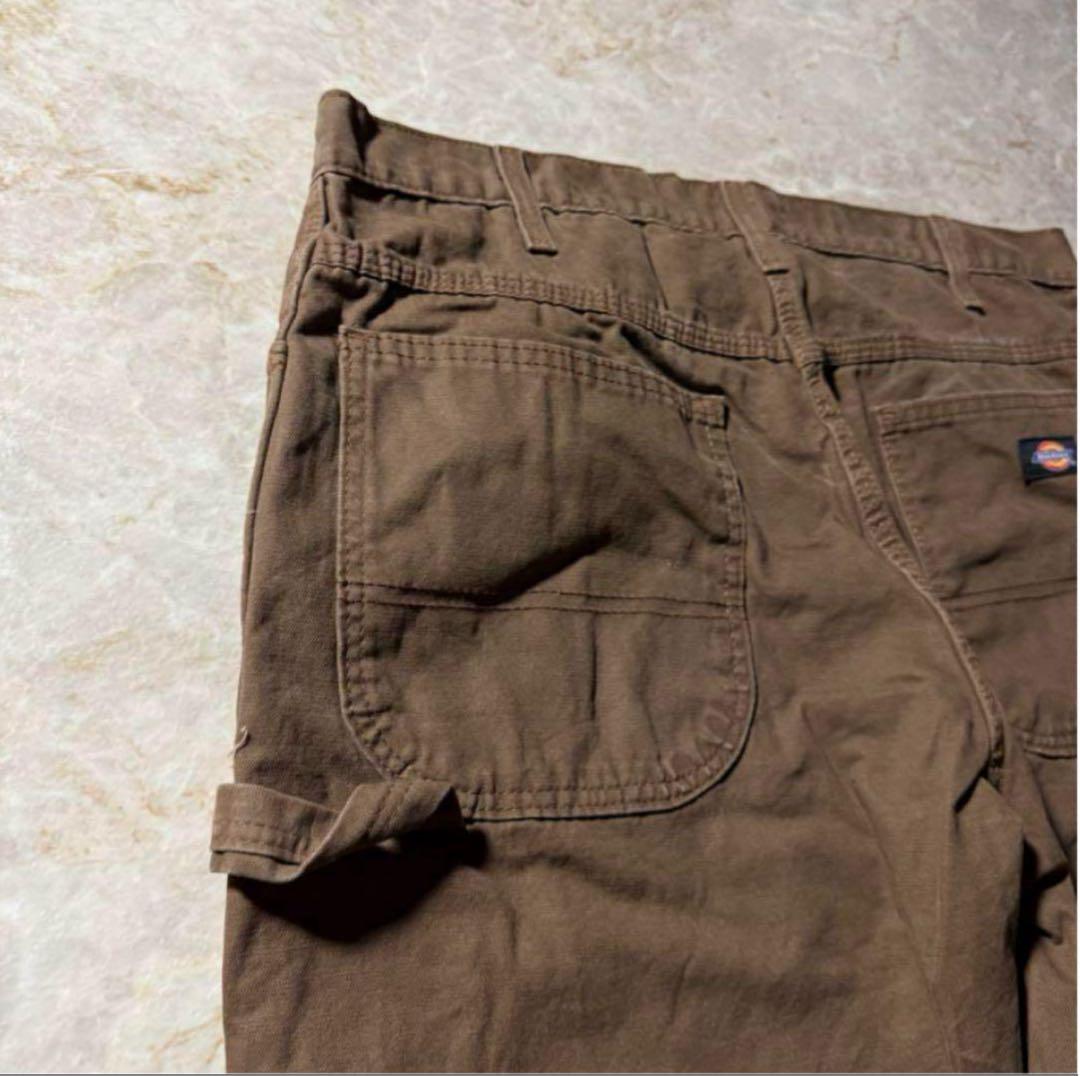 Dickiesペインターワークパンツ古着ブラウンunisex一点物CBOYL・Dickies