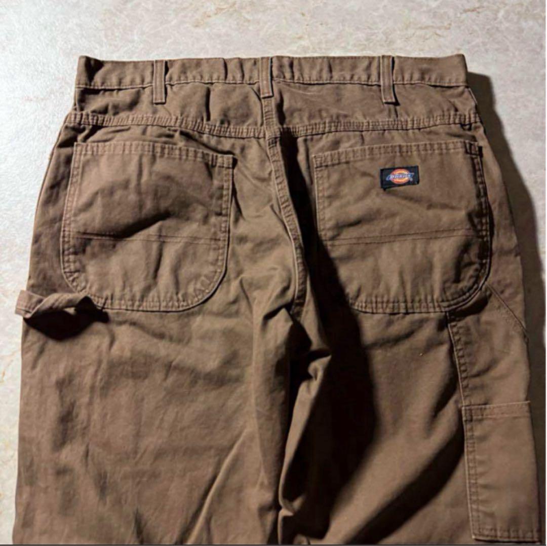 Dickiesペインターワークパンツ古着ブラウンunisex一点物CBOYL・Dickies