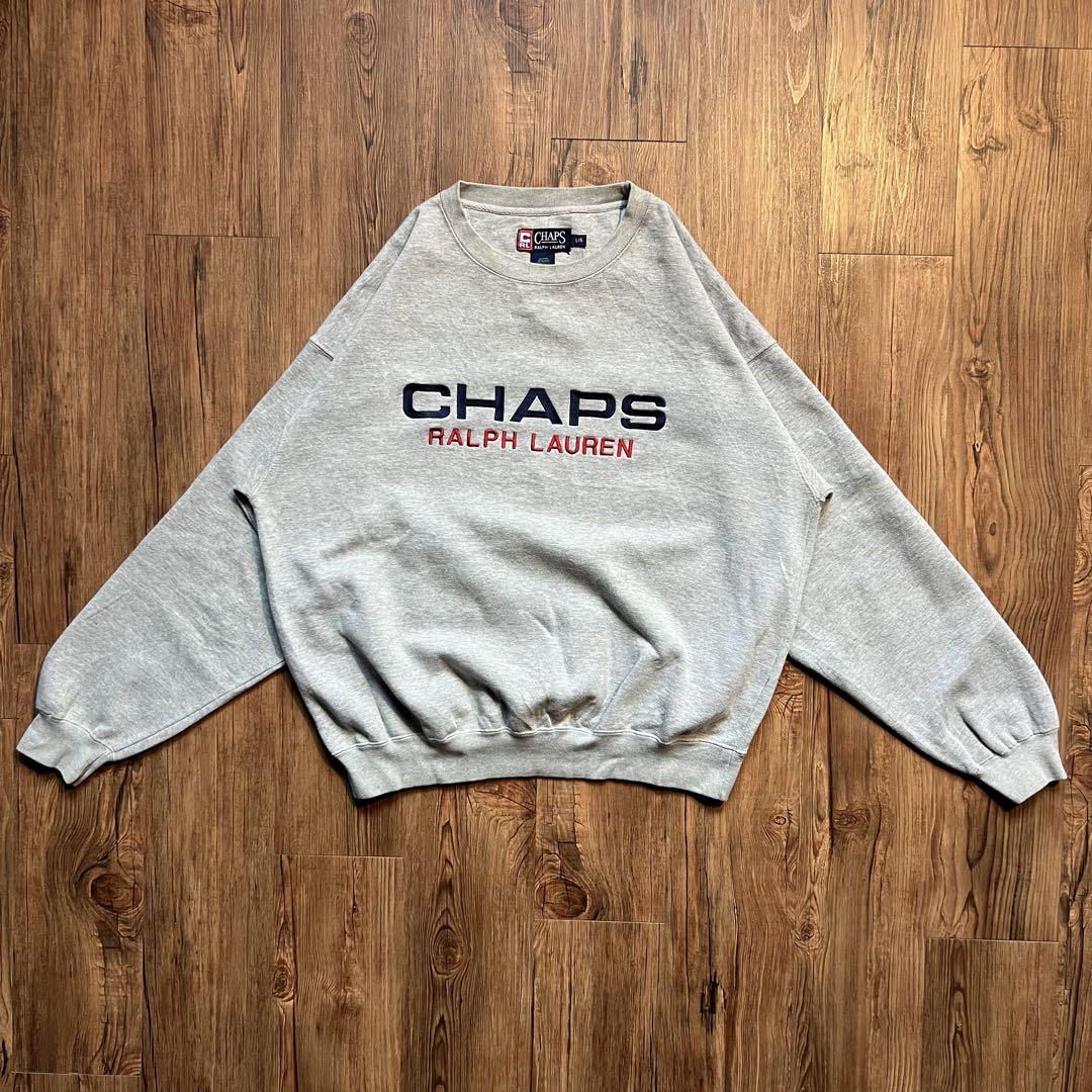 美品！！【CHAPS RALPH LAUREN チャップス】スウェット　刺繍ロゴ