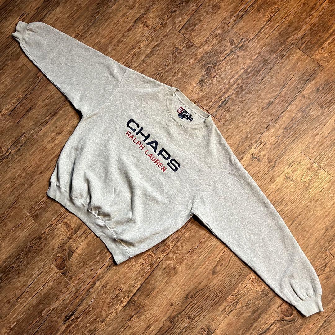 美品！！【CHAPS RALPH LAUREN チャップス】スウェット　刺繍ロゴ