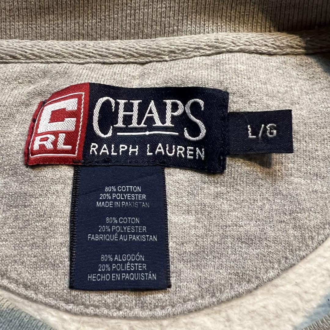 美品！！【CHAPS RALPH LAUREN チャップス】スウェット　刺繍ロゴ