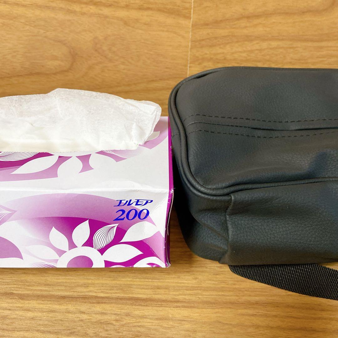 ⭐️車用ソフトパックティッシュカバー ブラック PUレザー ⭐️車用ソフトパックティッシュカバー ブラック PUレザー