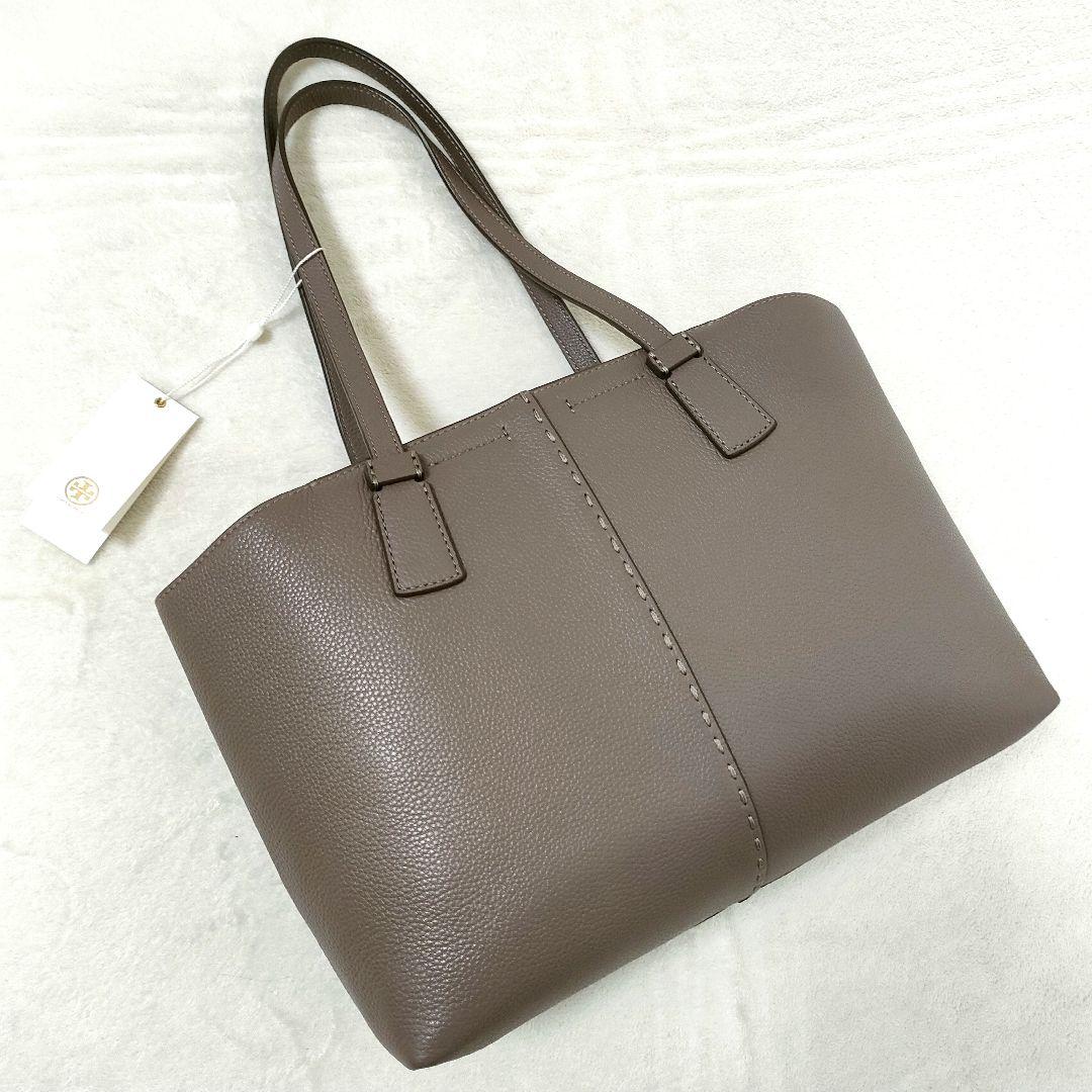 ☆新品タグ付☆トリーバーチ マックグロー グレージュ 灰色 シボ