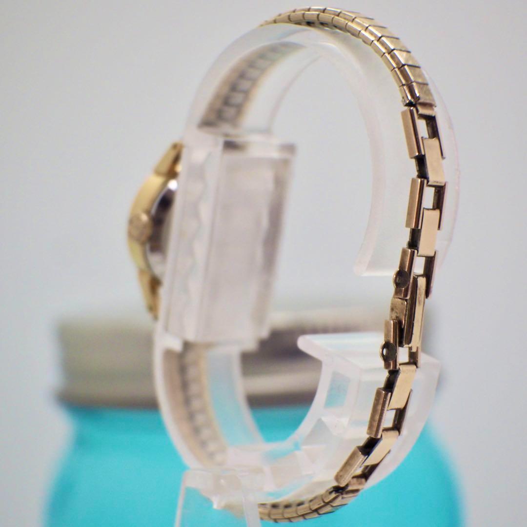 283 OMEGA 時計 手巻き レディース ダイヤモンドカットガラス