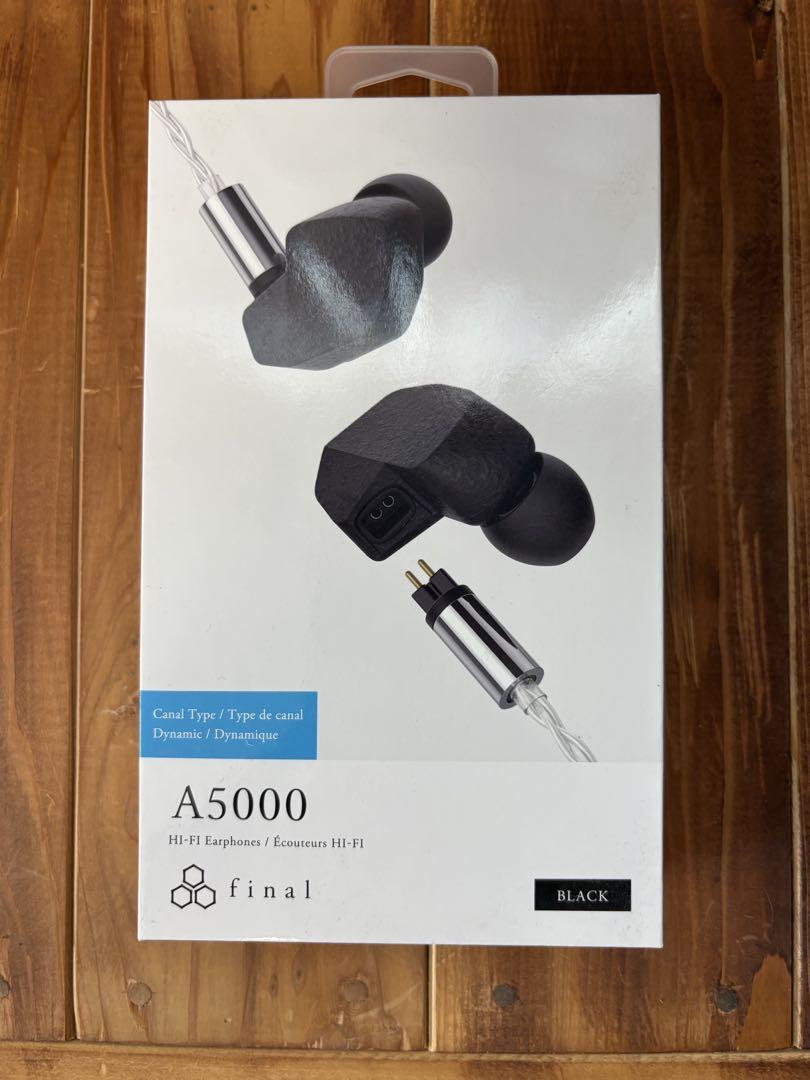 「美品❗️」「おまけあり❗️」 final A5000 ブラック 有線イヤフォン