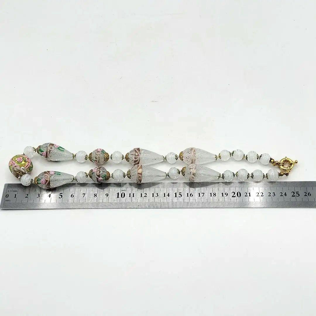 希少 LA PERLA VENEZIANA MURANO GLASS ネックレス