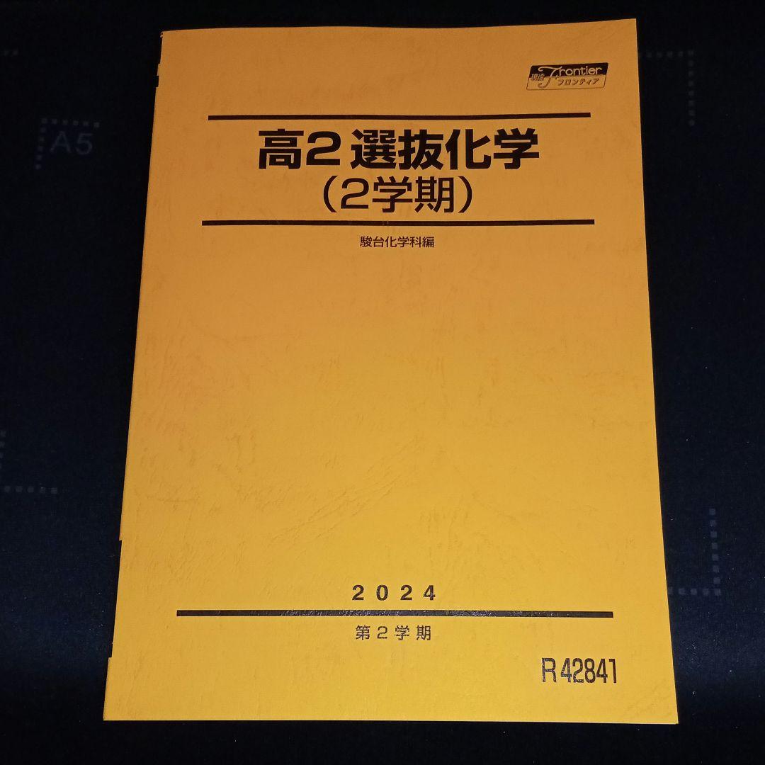 駿台　高2選抜化学 通期 テキスト 2024 新課程 最新版　増田重治 井龍秀徳