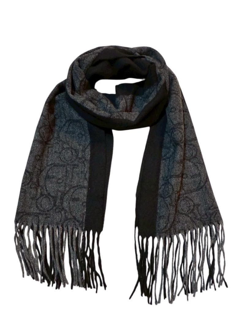 Christian Dior カシミアメリノウールストール ブラック Christian Dior カシミアメリノウールストール ブラック