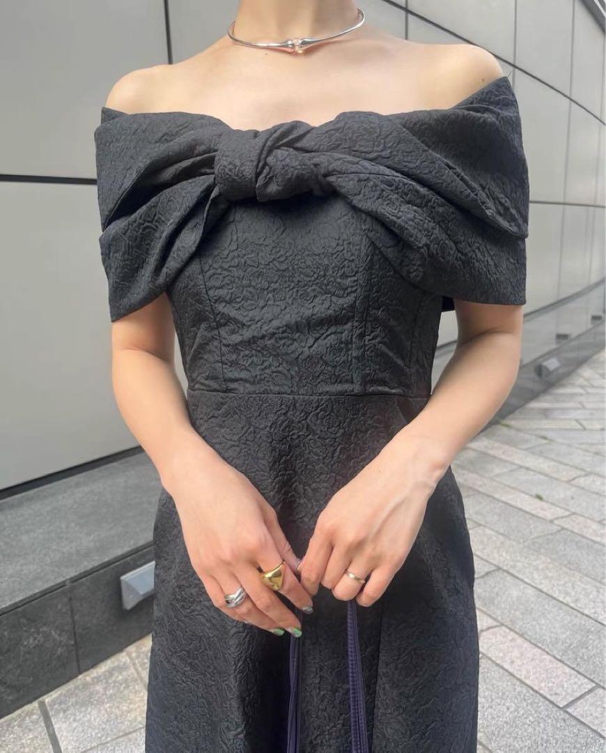 Ameri 2WAY RIBBON BOLERO DRESS ブラック Sサイズ AMERI 2WAY RIBBON BOLERO DRESS 2｜Yahoo!フリマ（旧PayPayフリマ）