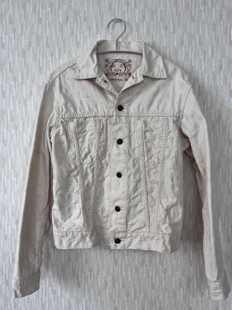 新品 EVISU ホワイトデニムジャケット