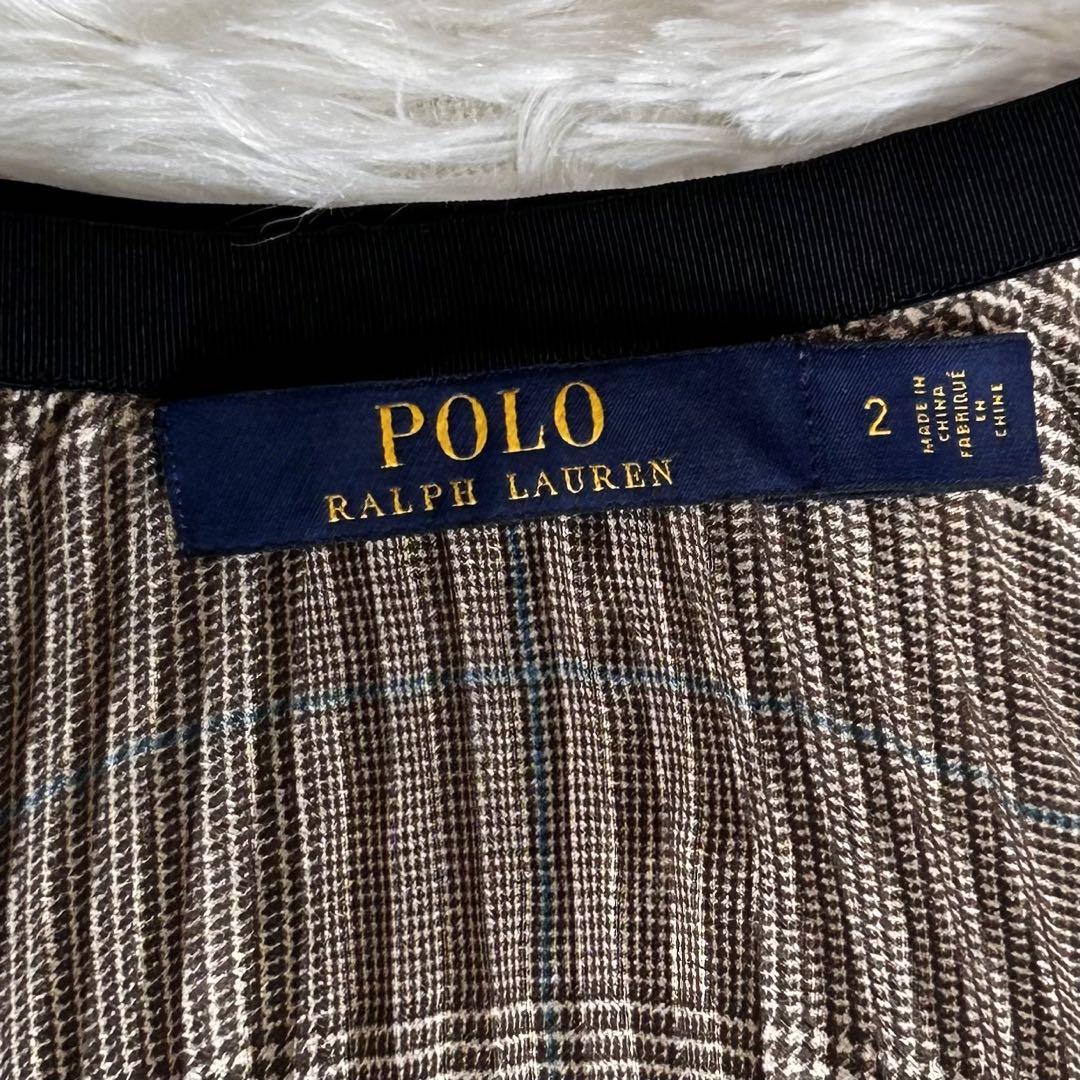 【60％OFF】 POLO RALPH ロングプリーツスカート グレンチェック柄 LAUREN スカート