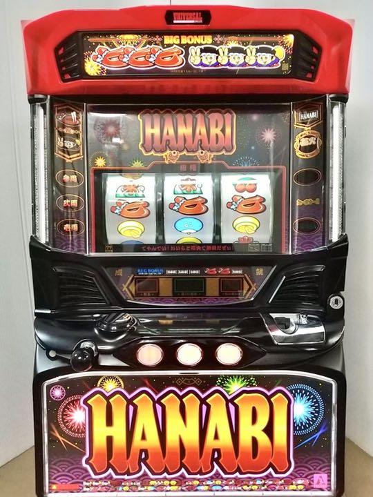 パチスロ実機 ハナビ マットブラック コイン不要機付 スロット 家スロ - メルカリ パチスロ実機 ハナビ マットブラック コイン不要機付 スロット 家スロ - メルカリ