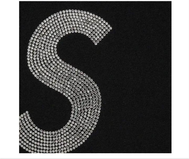 新品 希少supreme×swarovski21ss S Logo Hooded