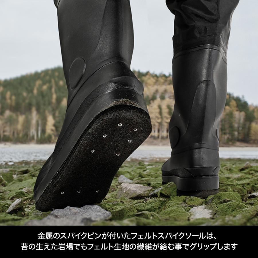 【新品】DRESS チェストハイウェーダーエアボーン 胴付長靴 ブラック M