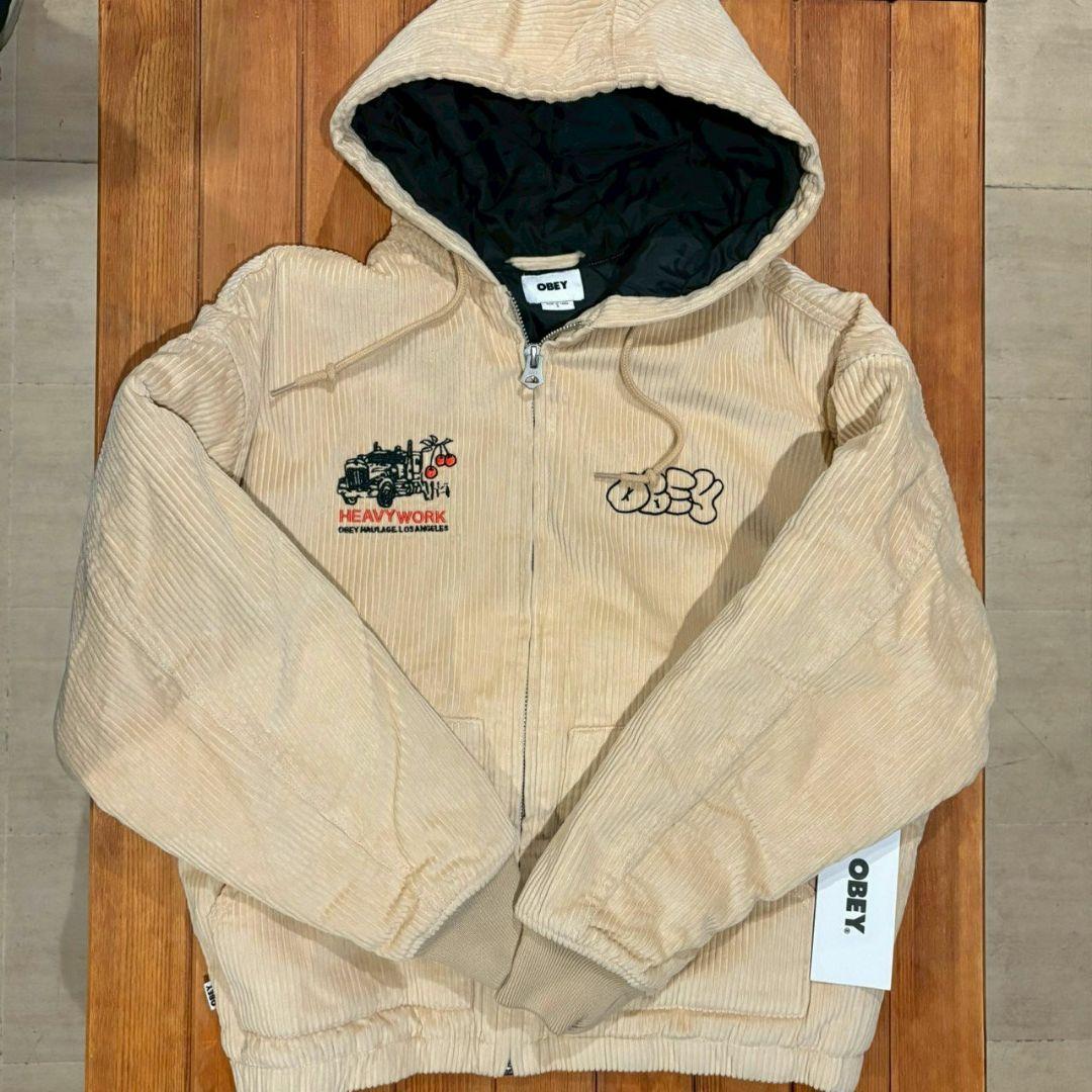 OBEY オベイ コーデュロイフードジャケット