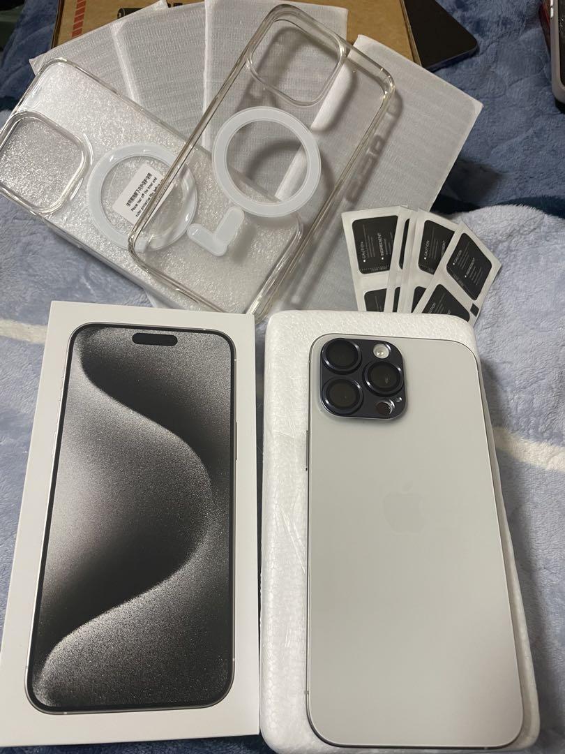 iPhone 15 Pro Max 256GB ホワイトチタニウム 白