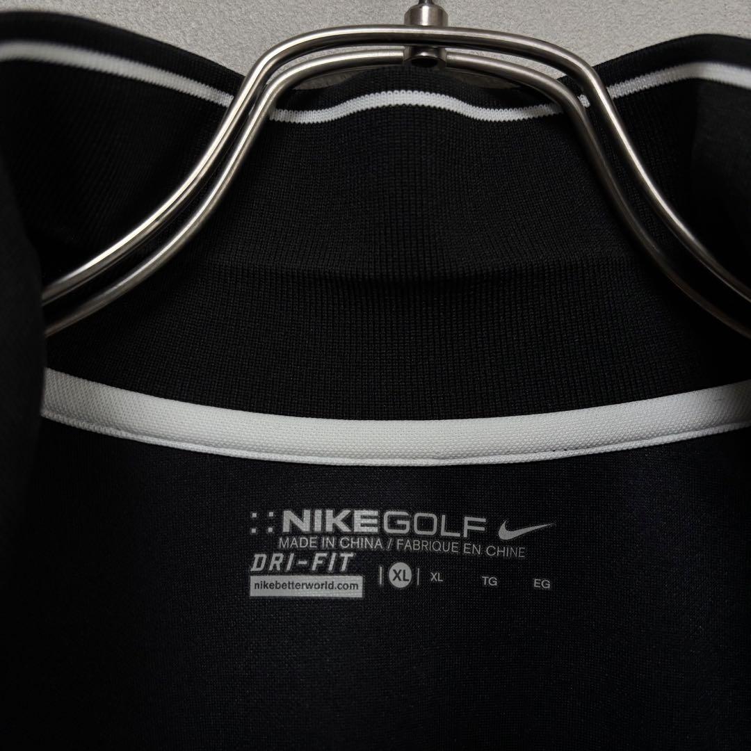 ナイキ NIKE golf ゴルフ ポロシャツ T シャツ 黒 ブラック 大きめ