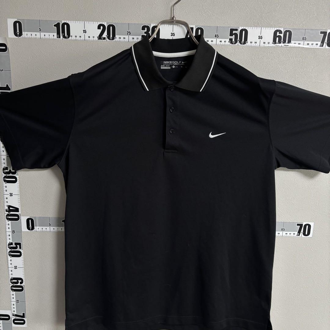 ナイキ NIKE golf ゴルフ ポロシャツ T シャツ 黒 ブラック 大きめ