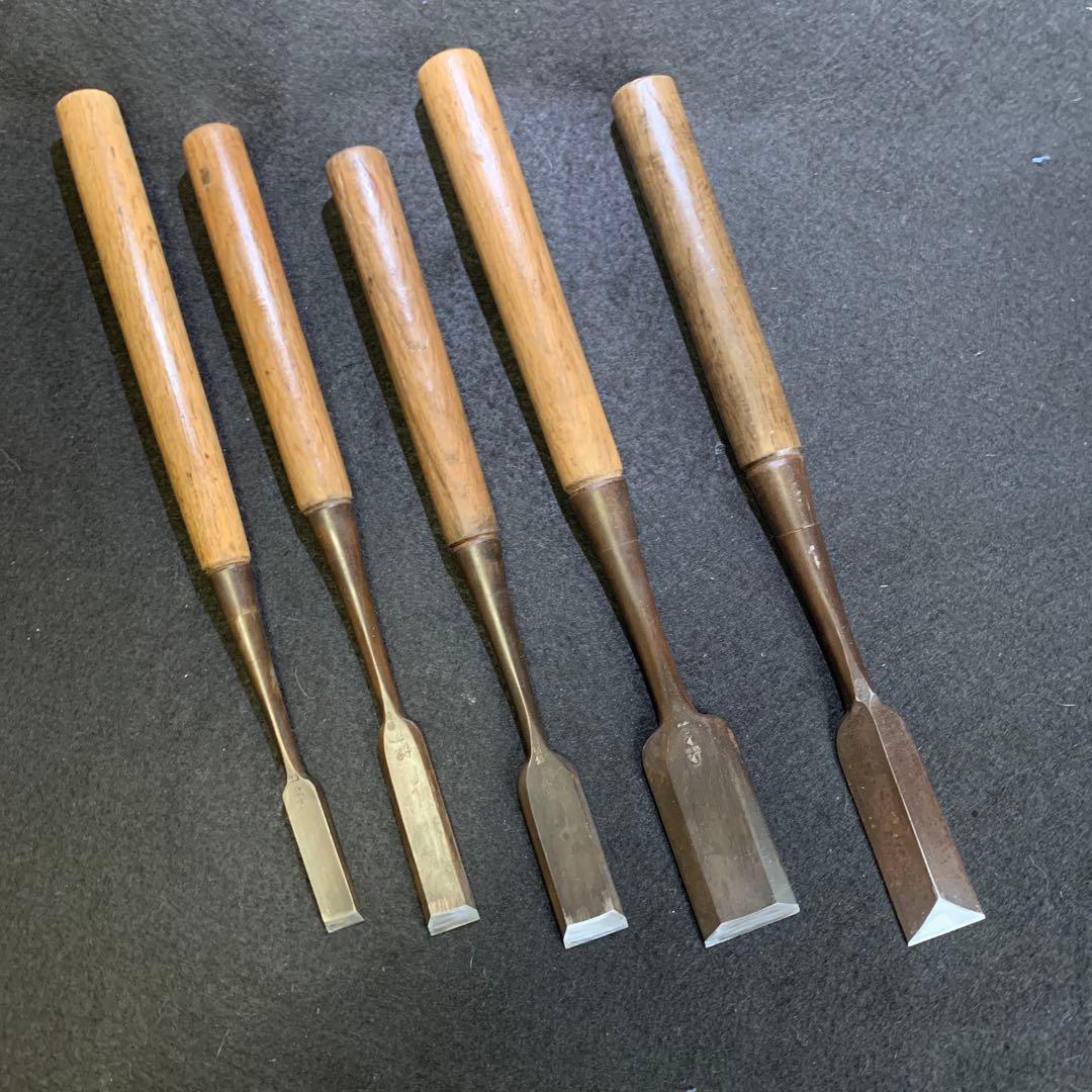ノミ　突き鑿　五本
