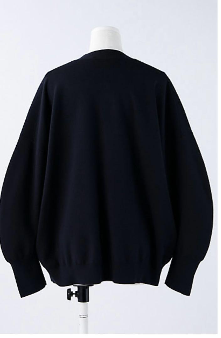ENFOLD CURVE ARM ALINE PULLOVER ニット　ブラック CURVE－ARM PULLOVER（300HS270