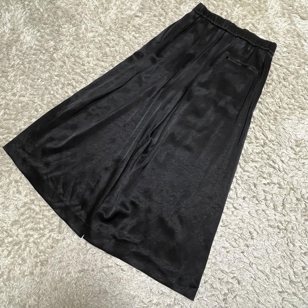 theory luxe サテンパンツ ウォッシャブル POSEY ミモレ丈