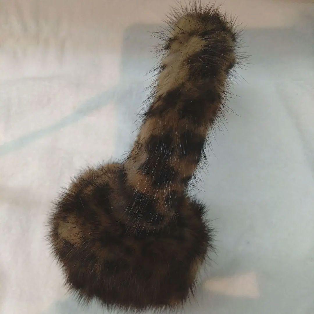 イヤーマフ　リアルファー　極美品　ヒョウ柄