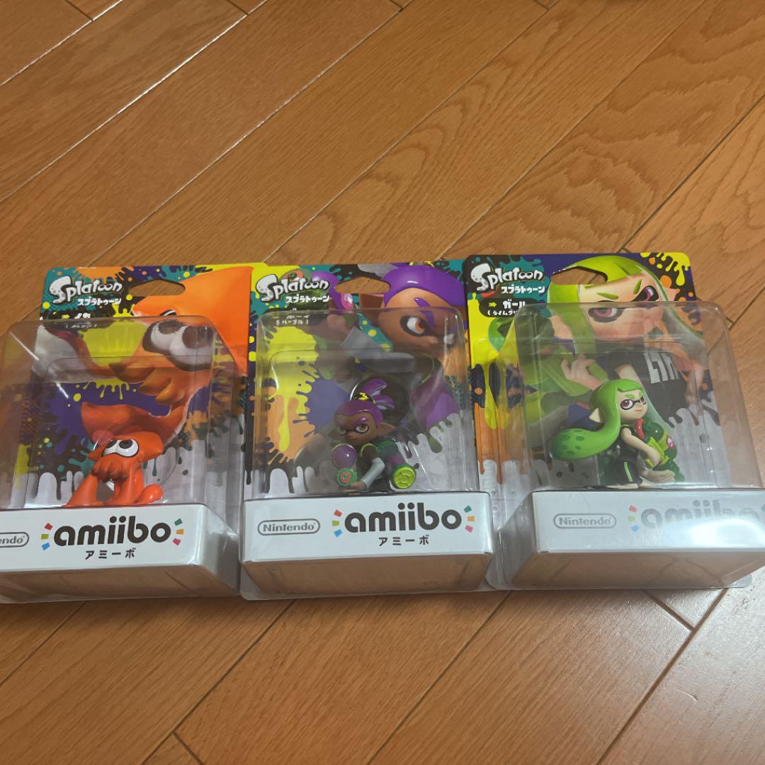 最大10%OFFクーポン amiibo ガール&ボーイ&イカ(レアカラー)セット
