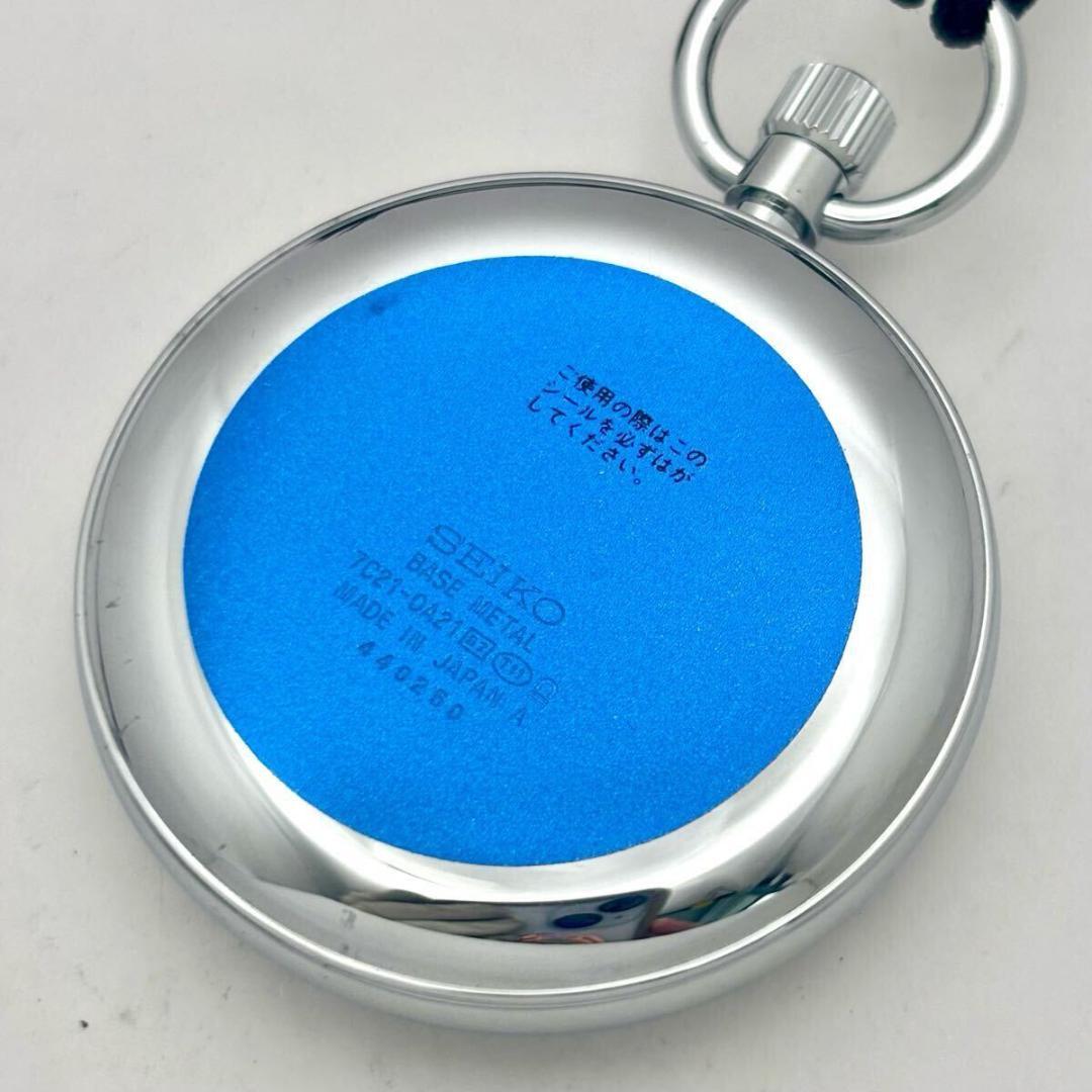 【未使用/新品電池】 SEIKO セイコー 懐中時計 鉄道時計 国鉄 シルバー