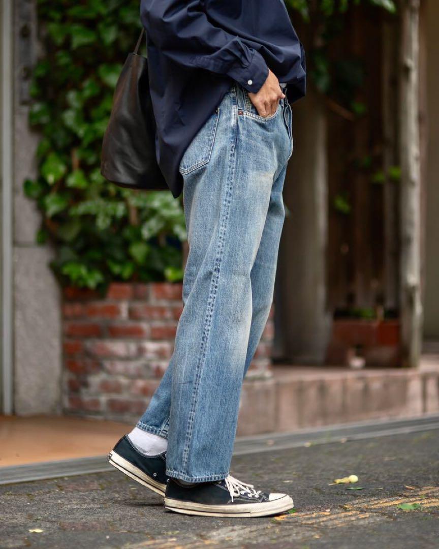 A.PRESSE アプレッセ No.2 Washed Denim Pants