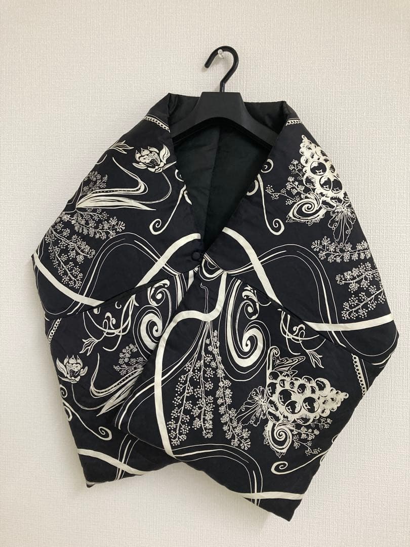 manipuri リバーシブル silk 中綿ストール マフラー