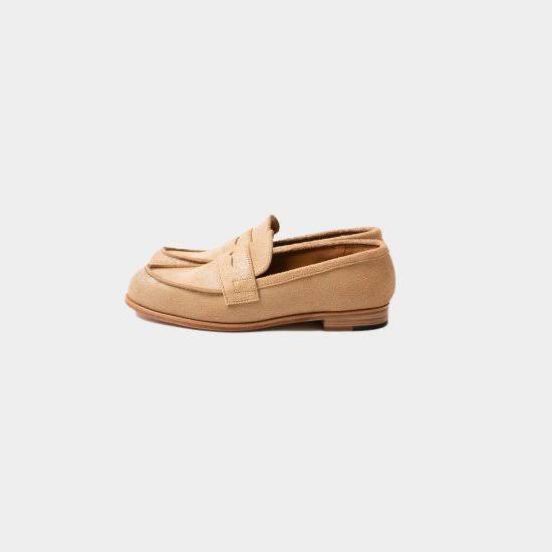 未使用 AUTTAA アウッタ 22AW クラッキングレザー 本革 ローファー