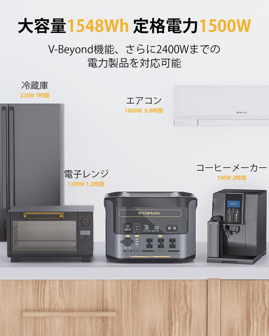 1500 ポータブル電源