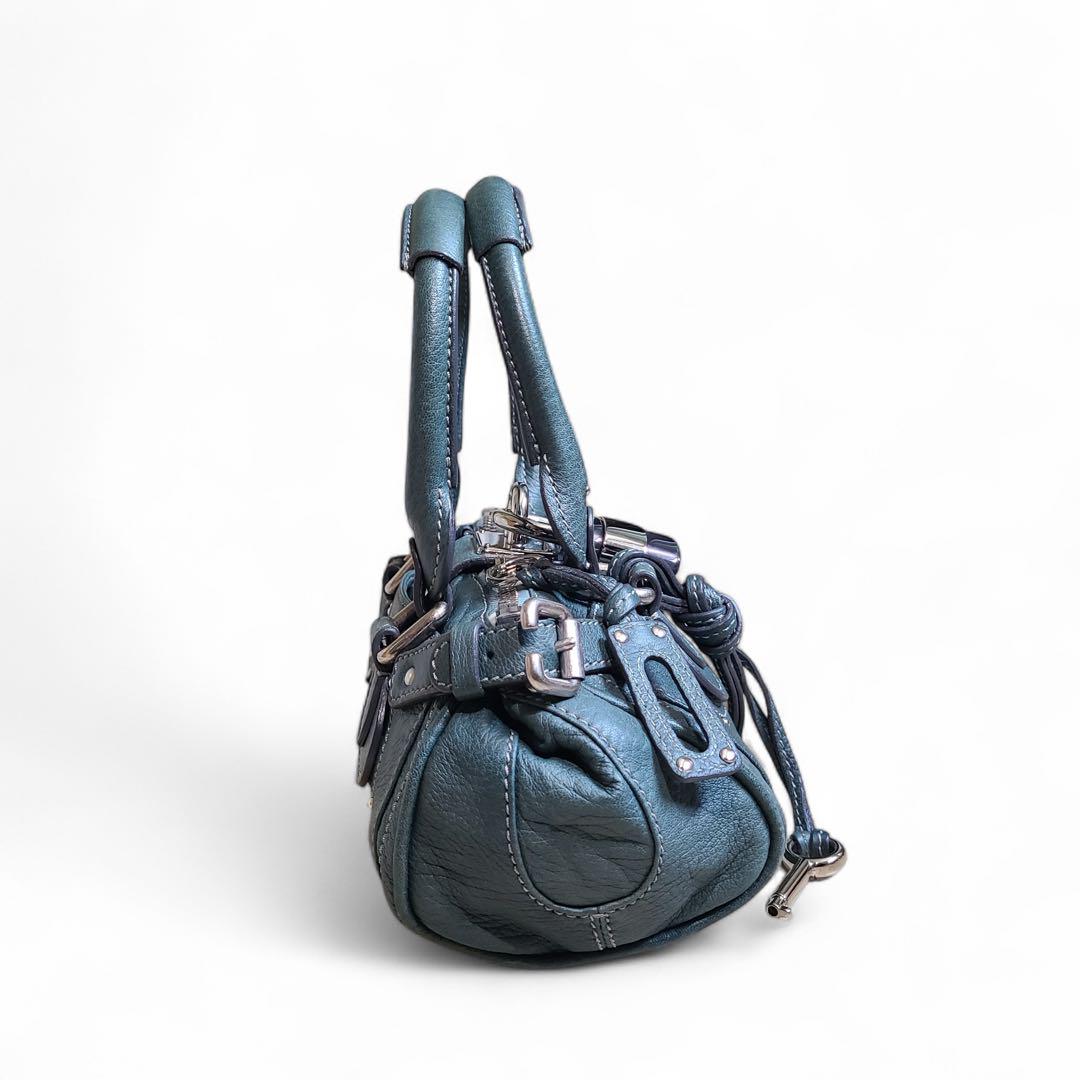 鑑定済み Chloe パディントン ミニ ハンドバッグ 南京錠 希少