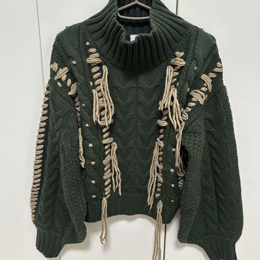 訳あってお買い得！30～80％OFF Ameri VINTAGE ニット トップス グリーン トップス