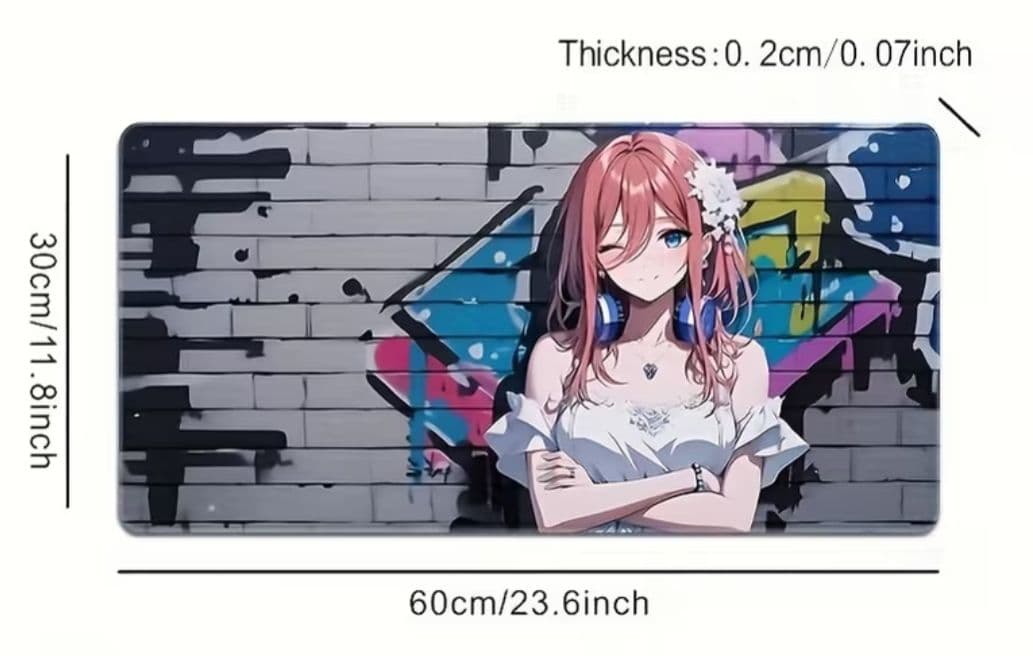 五等分の花嫁 中野三玖 デスクマット プレイマット - メルカリ