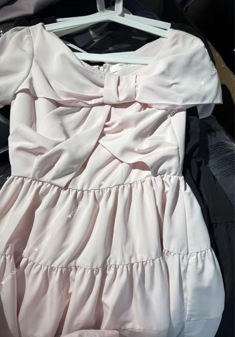 Twisted Ribbon Tiered Dress