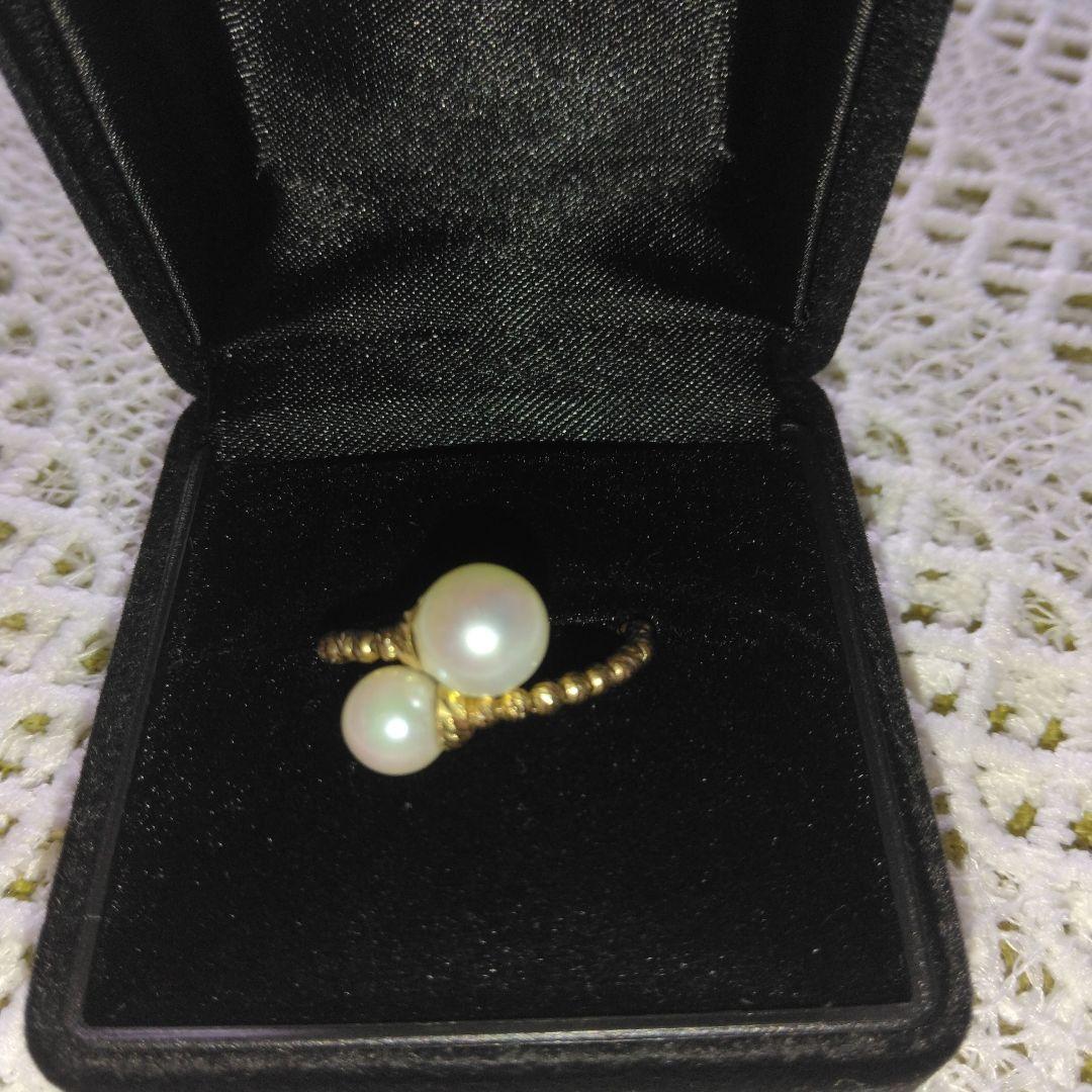 アコヤパールツインリング　鑑別書