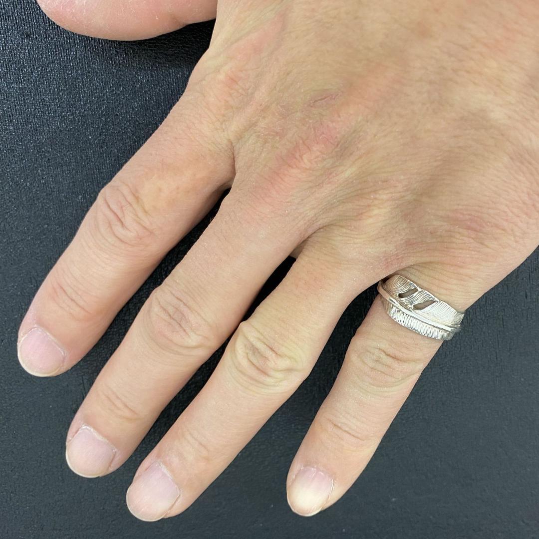 FIRST ARROW’S シルバー 950 カゼキリ フェザー リング 12号 FIRST ARROW'S シルバー 950 カゼキリ フェザー リング 12号