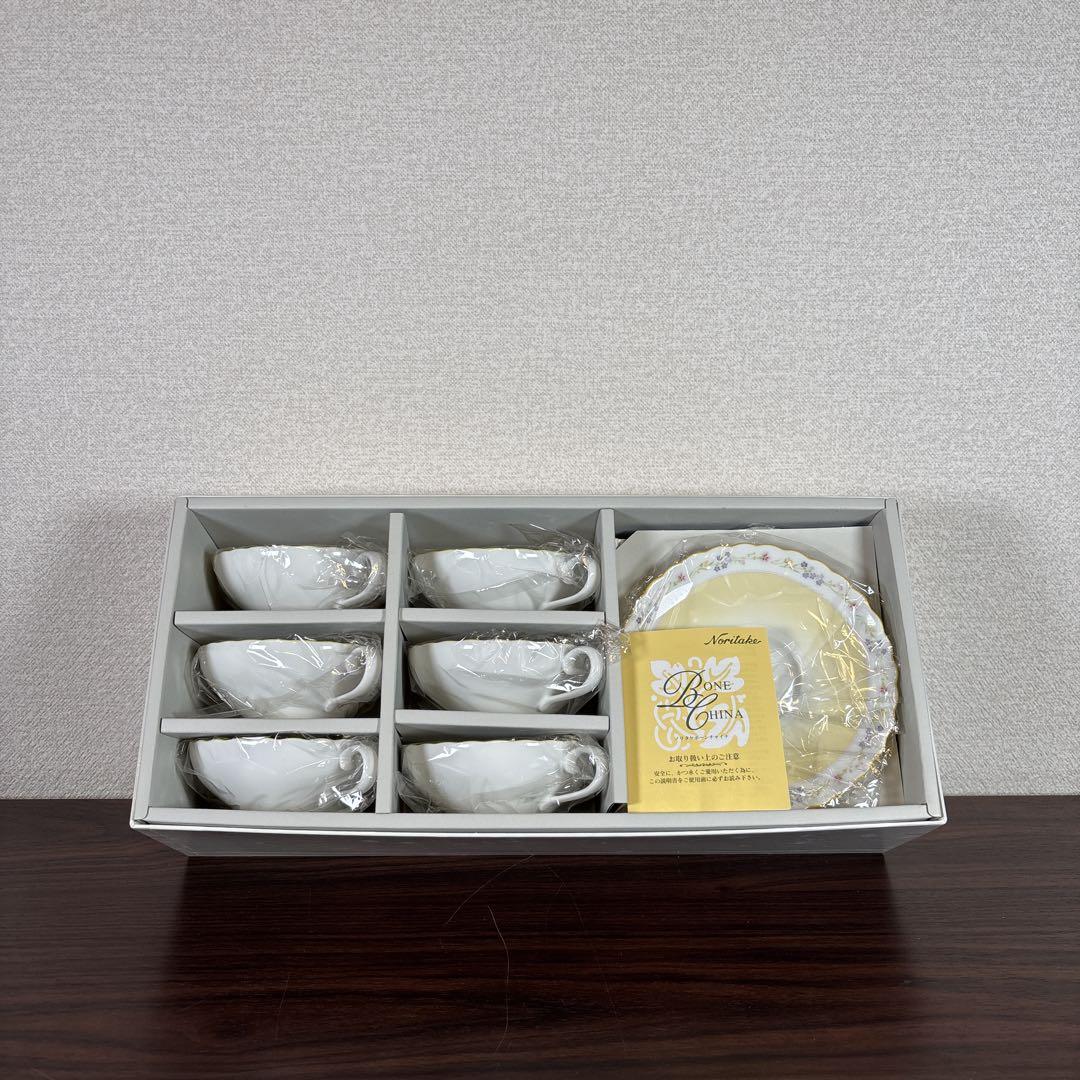 【未使用】Noritake JEUNE FLEUR カップ&ソーサー 6客セット