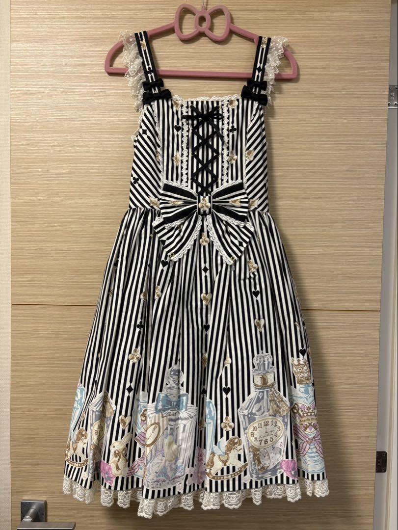 Angelic Pretty 涙のグラスボトル JSK カチューシャ 黒