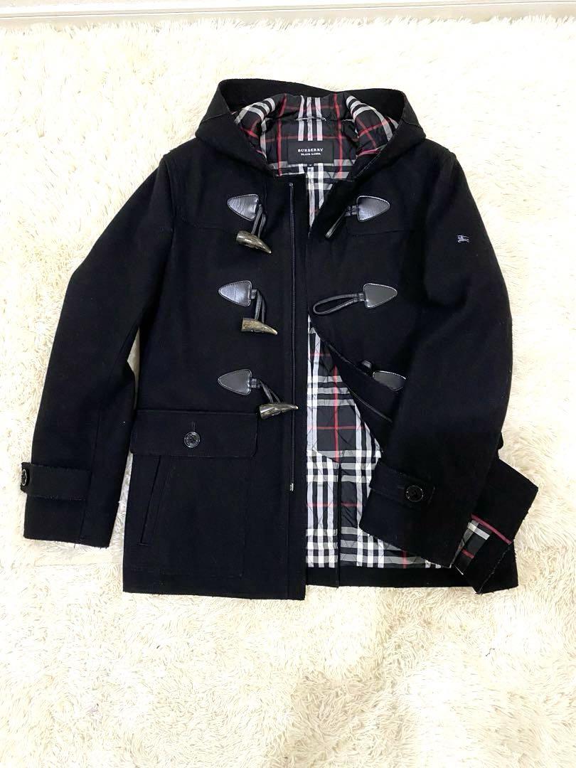 BURBERY BLACK LABEL バーバリー　ダッフルコート ブラック